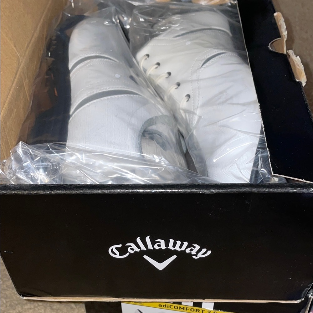 NEW Men’s Callaway White Golf Shoes